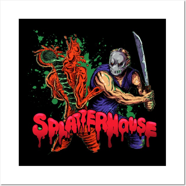 SPLATTERHOUSE Wall Art by Creepsandbabes